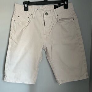All Saints Men's Light Tan Jean Shorts